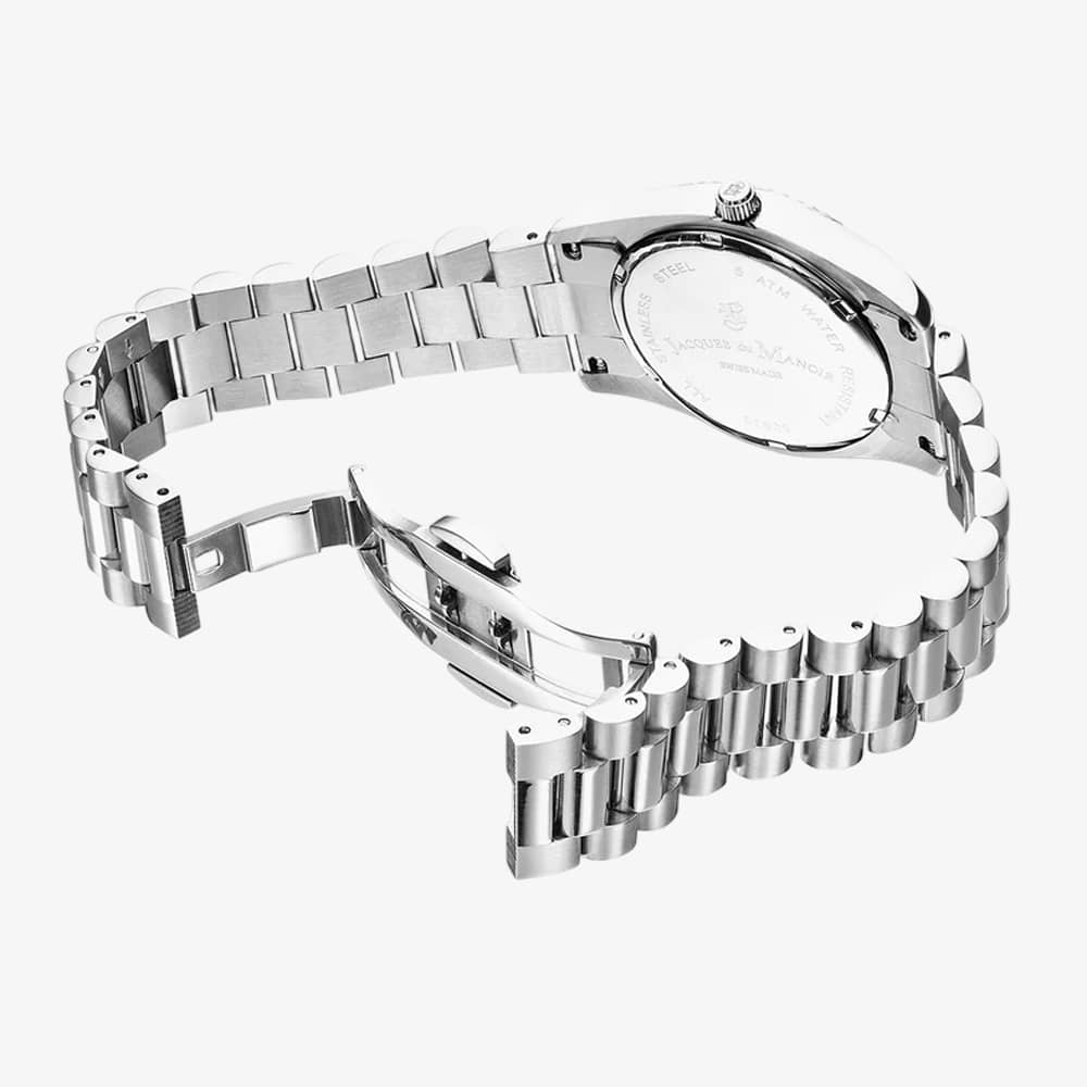 Jacques du Manoir Mens Inspiration Black Dial Bracelet Watch JWN01702