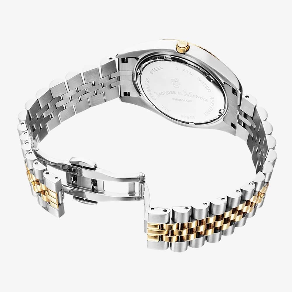 Jacques du Manoir Mens Inspiration Business Champagne Dial Two Tone Bracelet Watch JWN01704