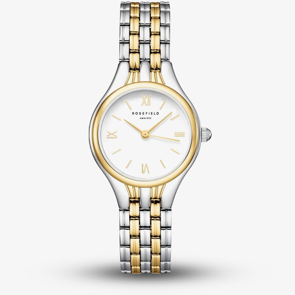 ROSEFIELD Ladies Muse White Dial Two Tone Bracelet Watch MUWDSD-MU03 - Image 3