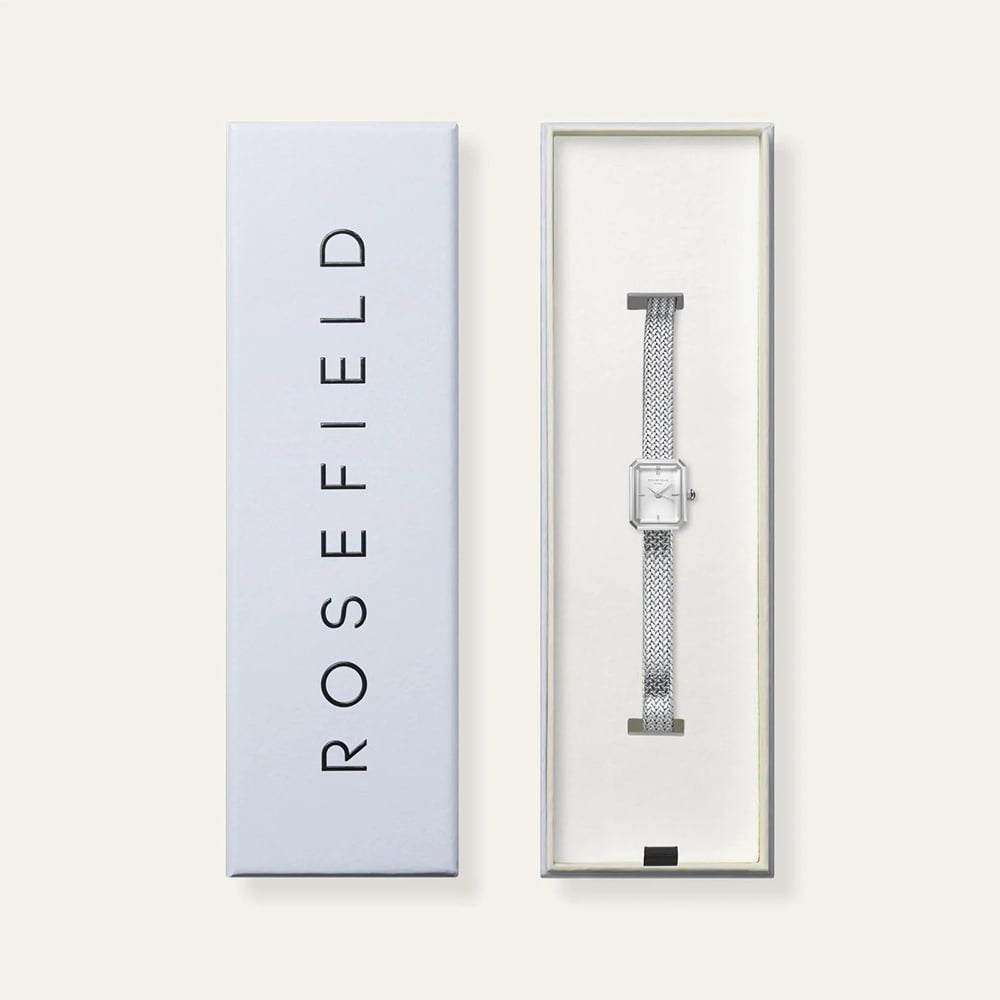 ROSEFIELD Ladies Mini Octagon Silver Dial Bracelet Watch MWSMS-M04