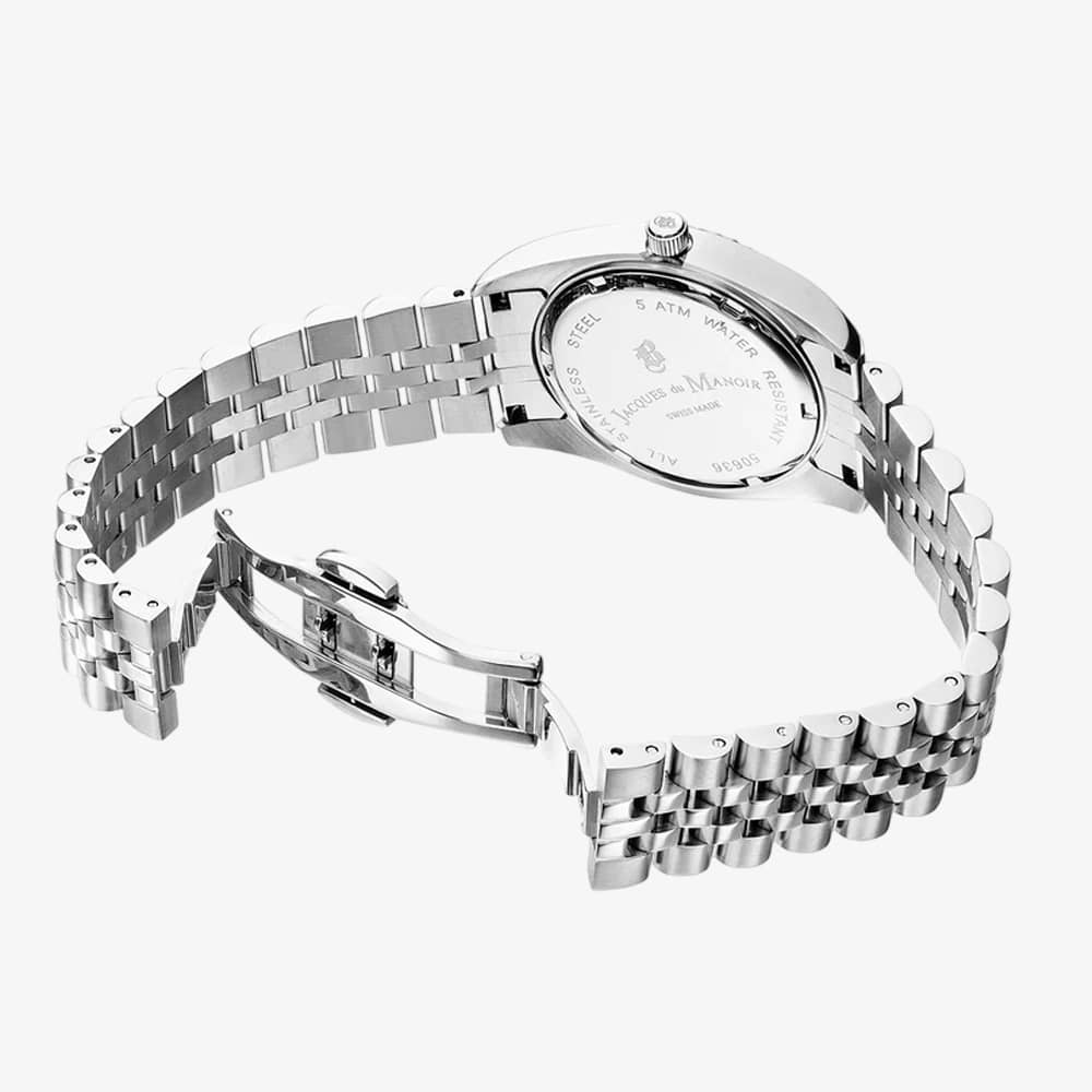 Jacques du Manoir Ladies Inspiration Elegance Silver Dial Bracelet Watch NRO.01