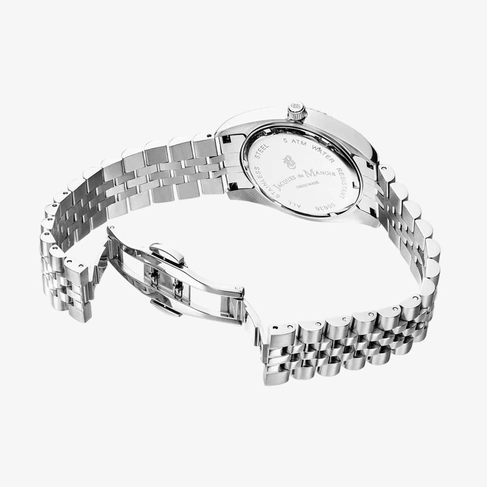 Jacques du Manoir Ladies Inspiration Elegance Black Dial Bracelet Watch NRO.05