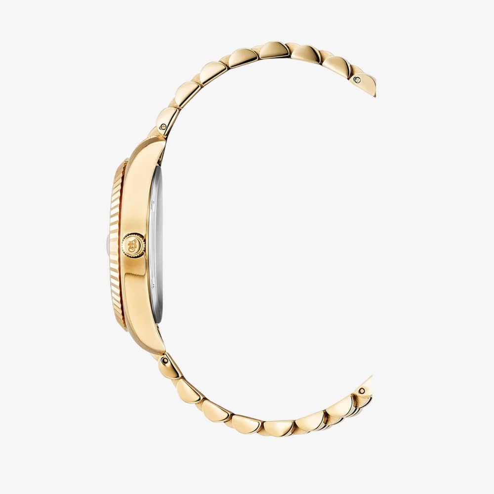 Jacques du Manoir Ladies Inspiration Elegance Silver Dial Gold Tone Bracelet Watch NRO.11