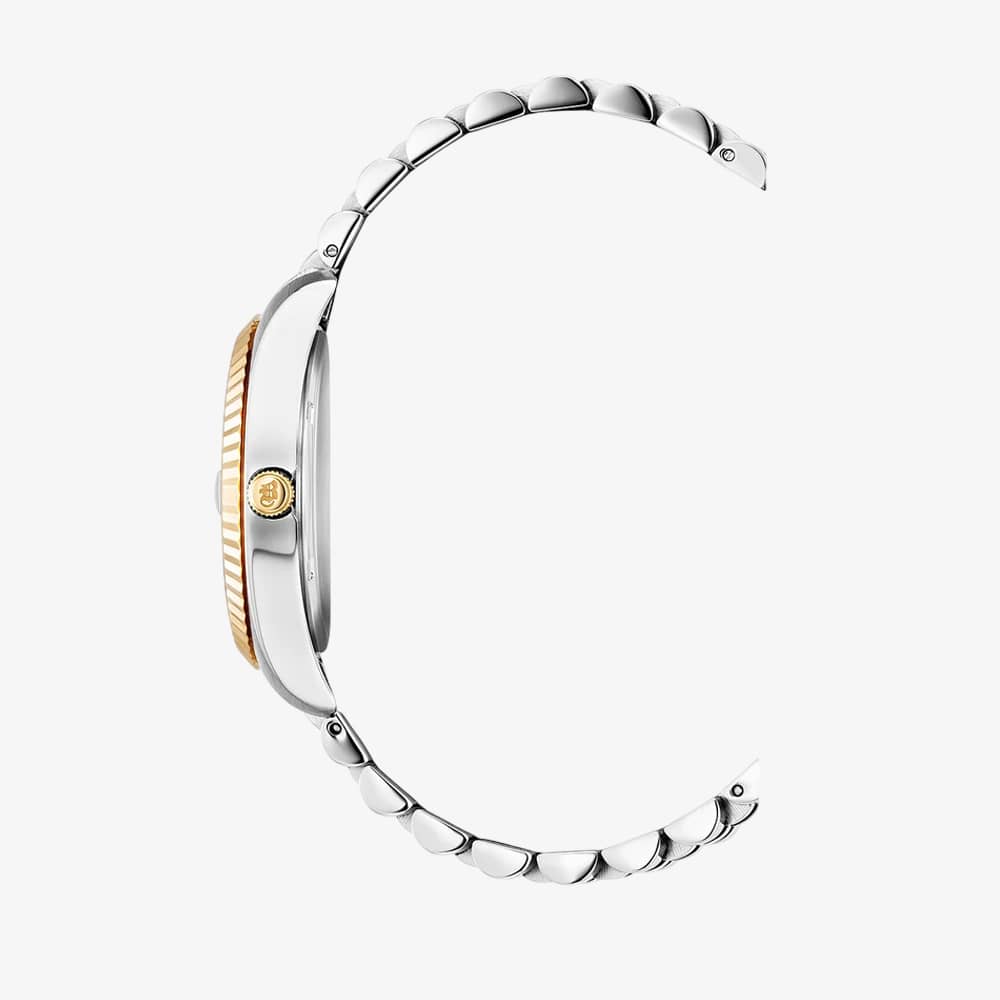 Jacques du Manoir Ladies Inspiration Elegance Black Dial Two Tone Bracelet Watch NRO.19
