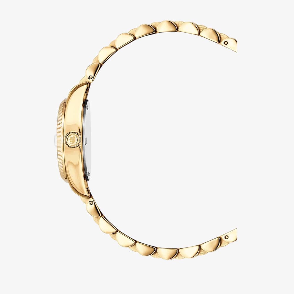 Jacques du Manoir Ladies Inspiration Elegance 26mm Black Dial Gold Tone Bracelet Watch NRO.22