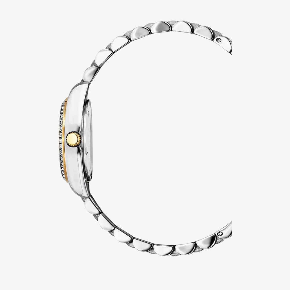 Jacques du Manoir Ladies Inspiration Elegance 26mm Silver Dial Two Tone Bracelet Watch NROP.08