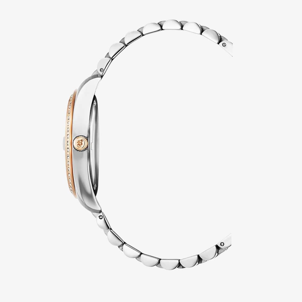 Jacques du Manoir Ladies Inspiration Elegance Brown Dial Two Tone Bracelet Watch NROP.25