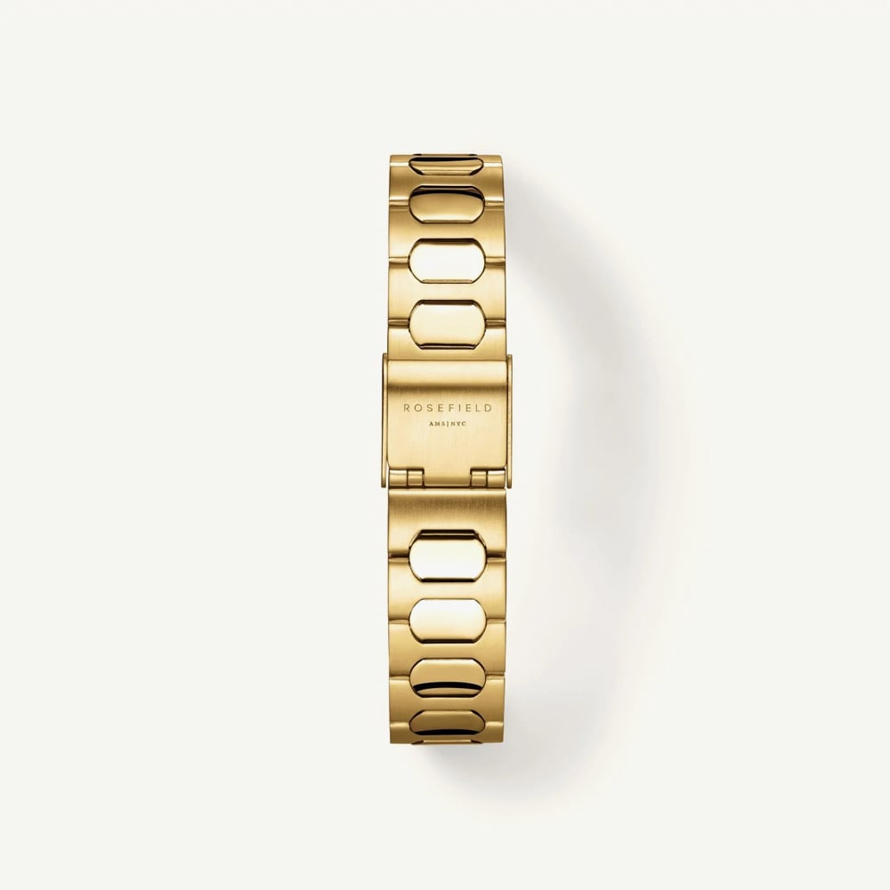ROSEFIELD Ladies Gaia White Dial Golden Bracelet Watch ORCGSG-OR01