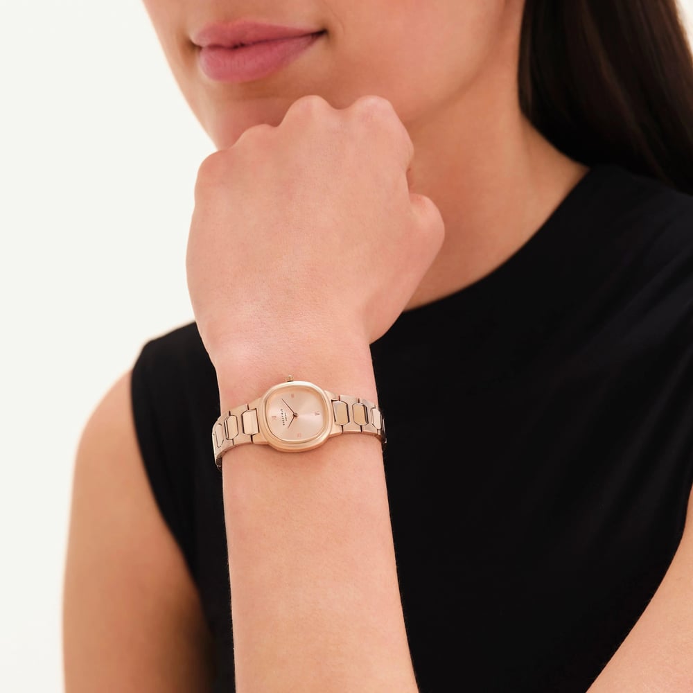 ROSEFIELD Ladies Gaia XS Rose Gold Dial Bracelet Watch ORSRSR-OR07