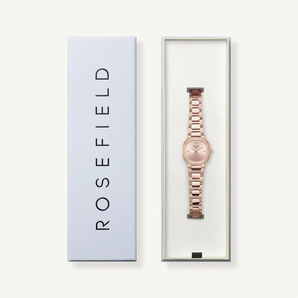 ROSEFIELD Ladies Gaia XS Rose Gold Dial Bracelet Watch ORSRSR-OR07