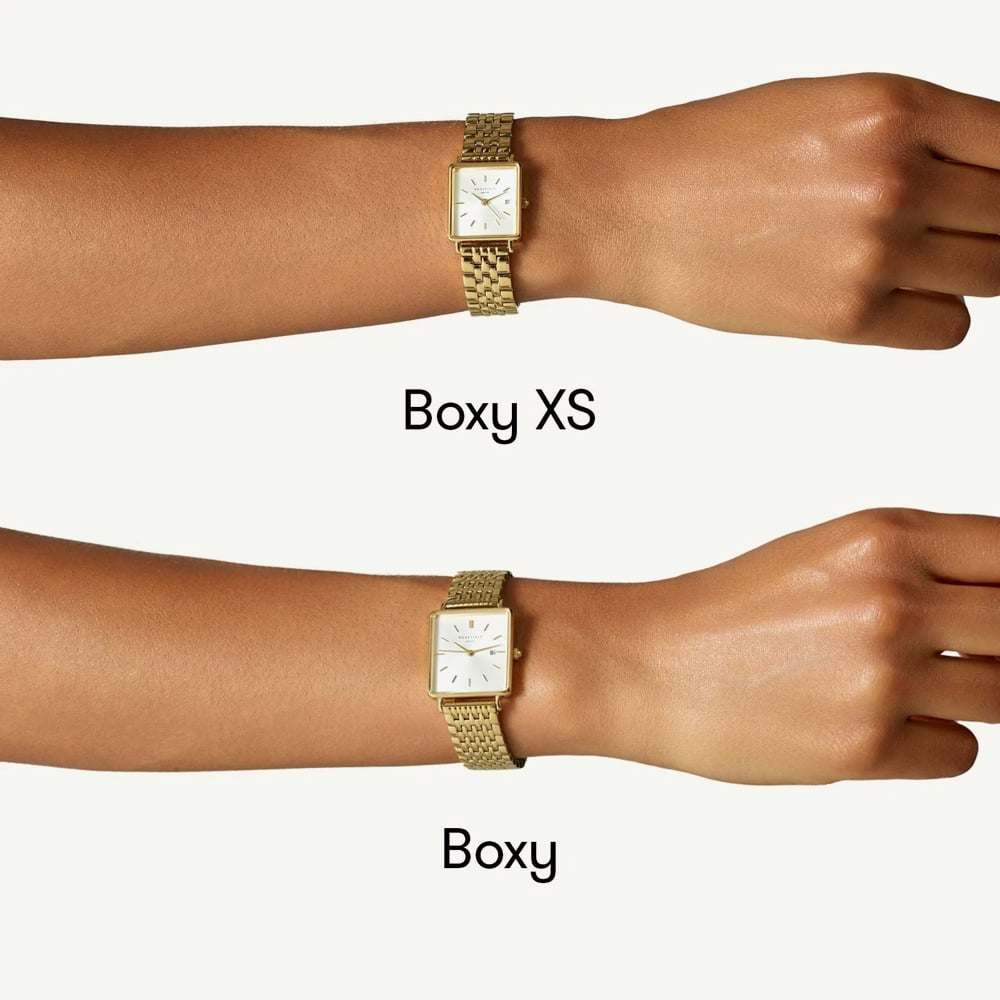 ROSEFIELD Ladies Boxy White Dial Bracelet Watch QWSS-Q08