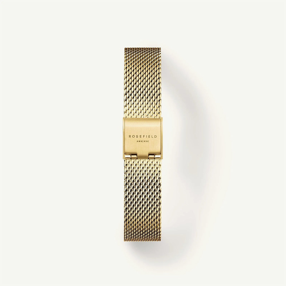 ROSEFIELD Ladies Small Edit Green Mother of Pearl Golden Mesh Bracelet Watch SEEGMG-SE72