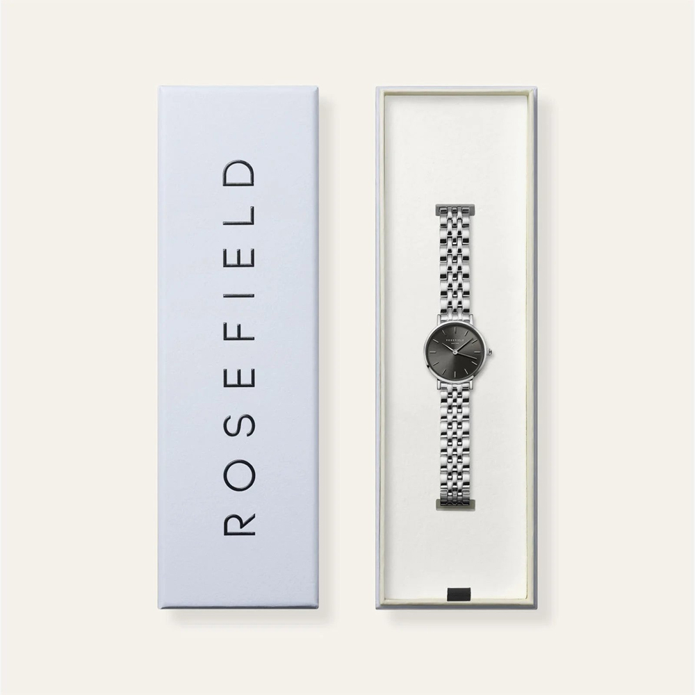 ROSEFIELD Ladies Small Edit Grey Dial Bracelet Watch SGSSS-SE03