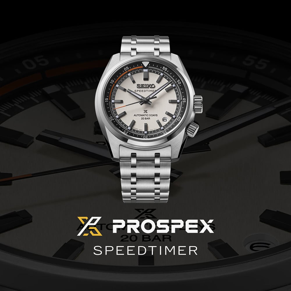 Seiko Mens Prospex Speedtimer 6R Compact Countdown Grey Watch SPB513J1