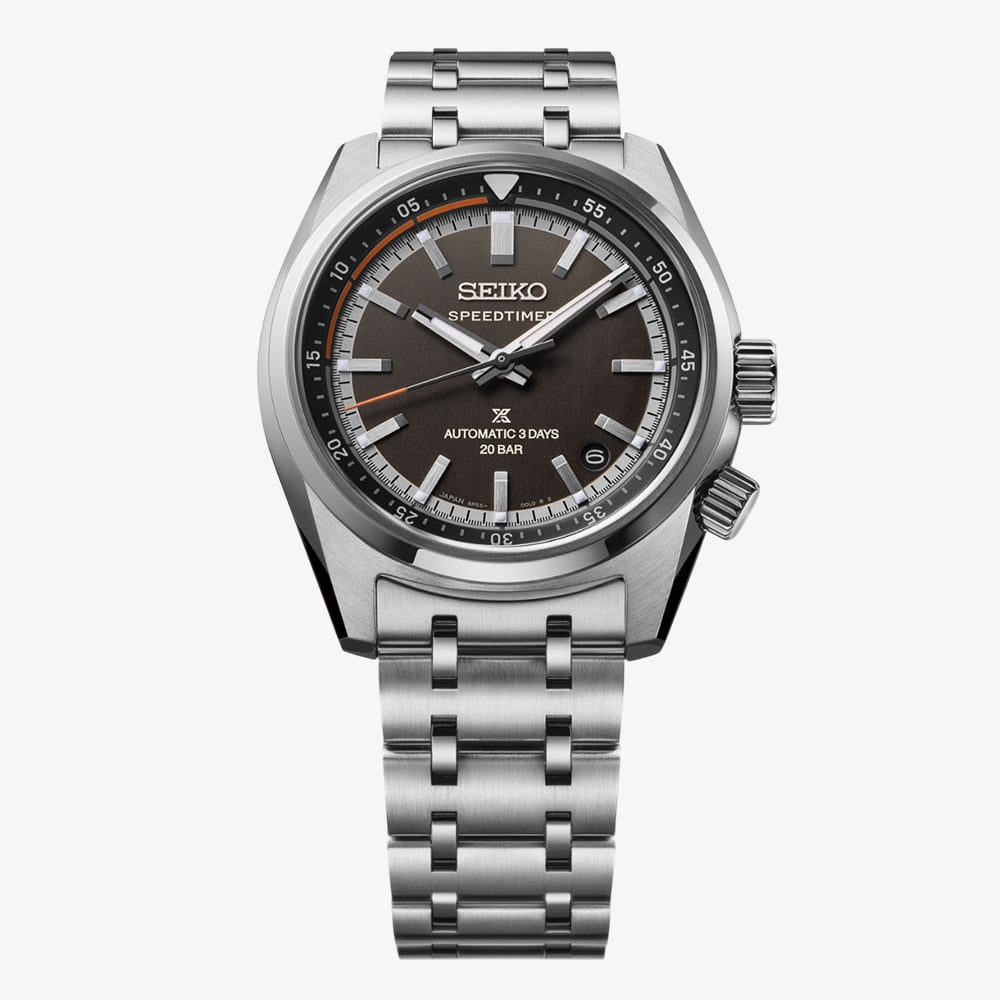 Seiko Mens Prospex Speedtimer 6R Compact Countdown Black Watch SPB515J1