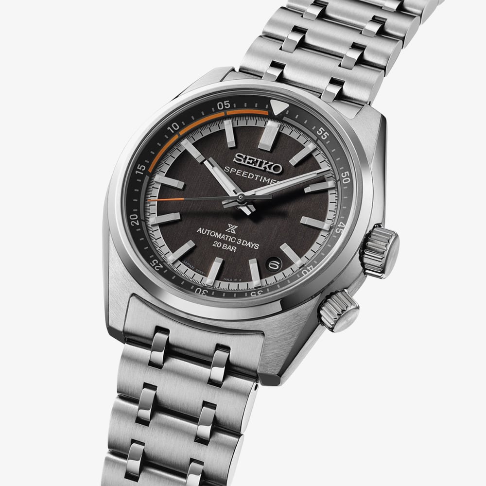 Seiko Mens Prospex Speedtimer 6R Compact Countdown Black Watch SPB515J1