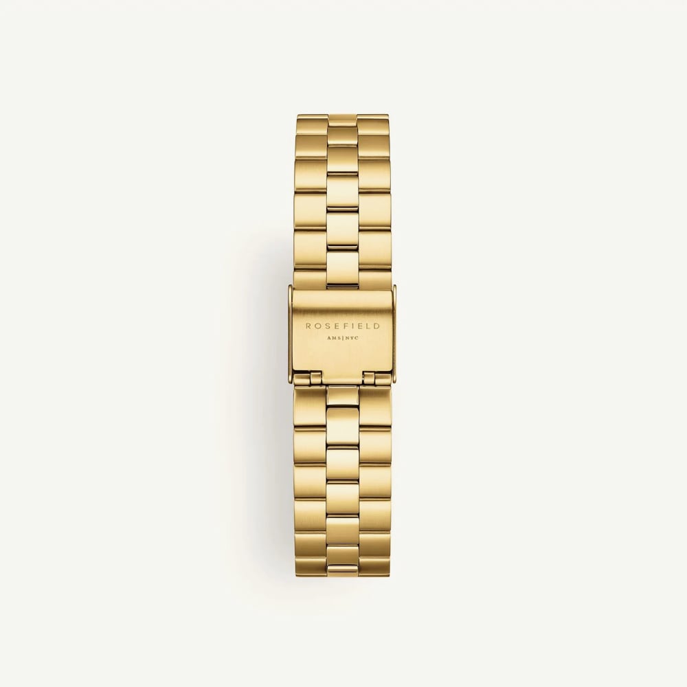 ROSEFIELD Ladies Rose Champagne Dial Golden Bracelet Watch SPCGSG-SP01