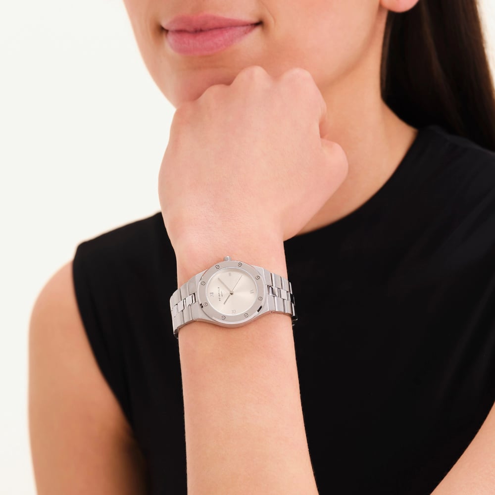 ROSEFIELD Ladies Rose Champagne Dial Bracelet Watch SPCSSS-SP03