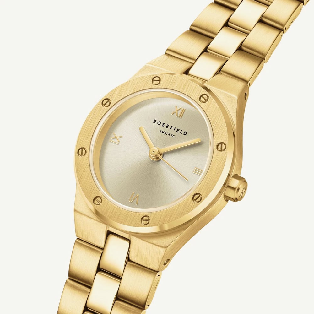ROSEFIELD Ladies Rose XS Champagne Dial Golden Bracelet Watch SPIGSG-SP07