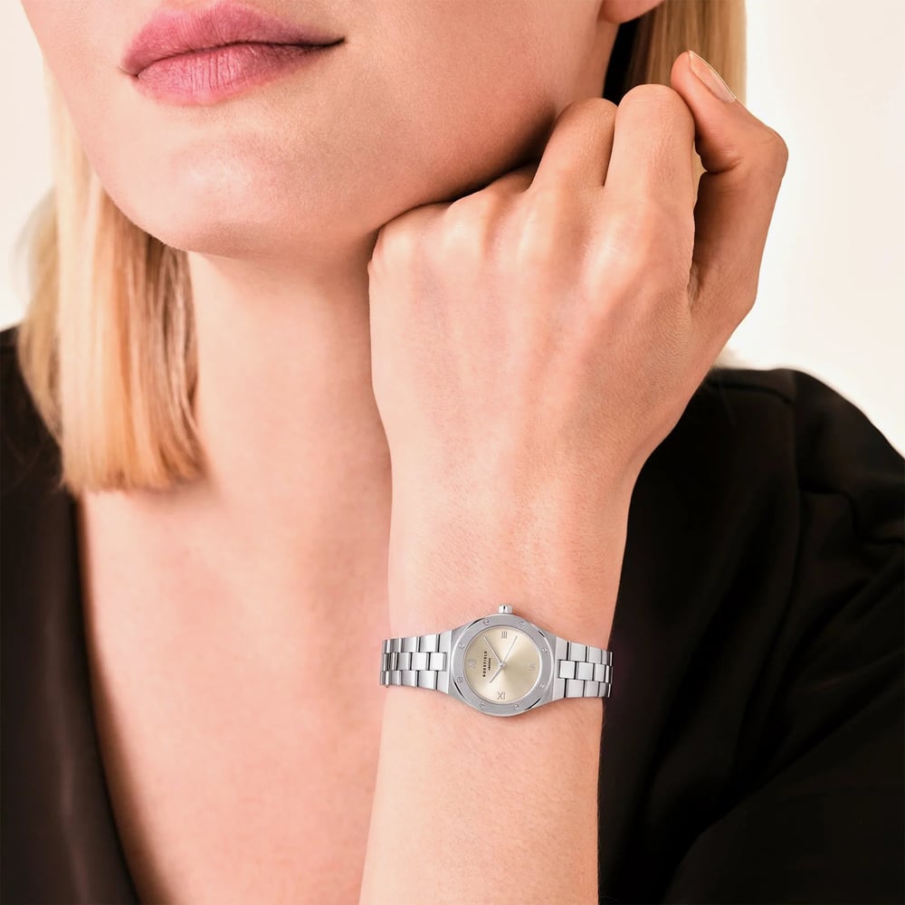 ROSEFIELD Ladies Rose XS Champagne Dial Bracelet Watch SPISSS-SP08