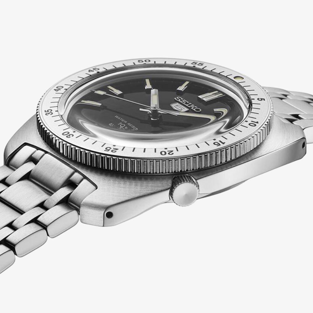 Seiko Mens Limited Edition Gene Kranz Recreation Black Dial Watch SRPL93K1