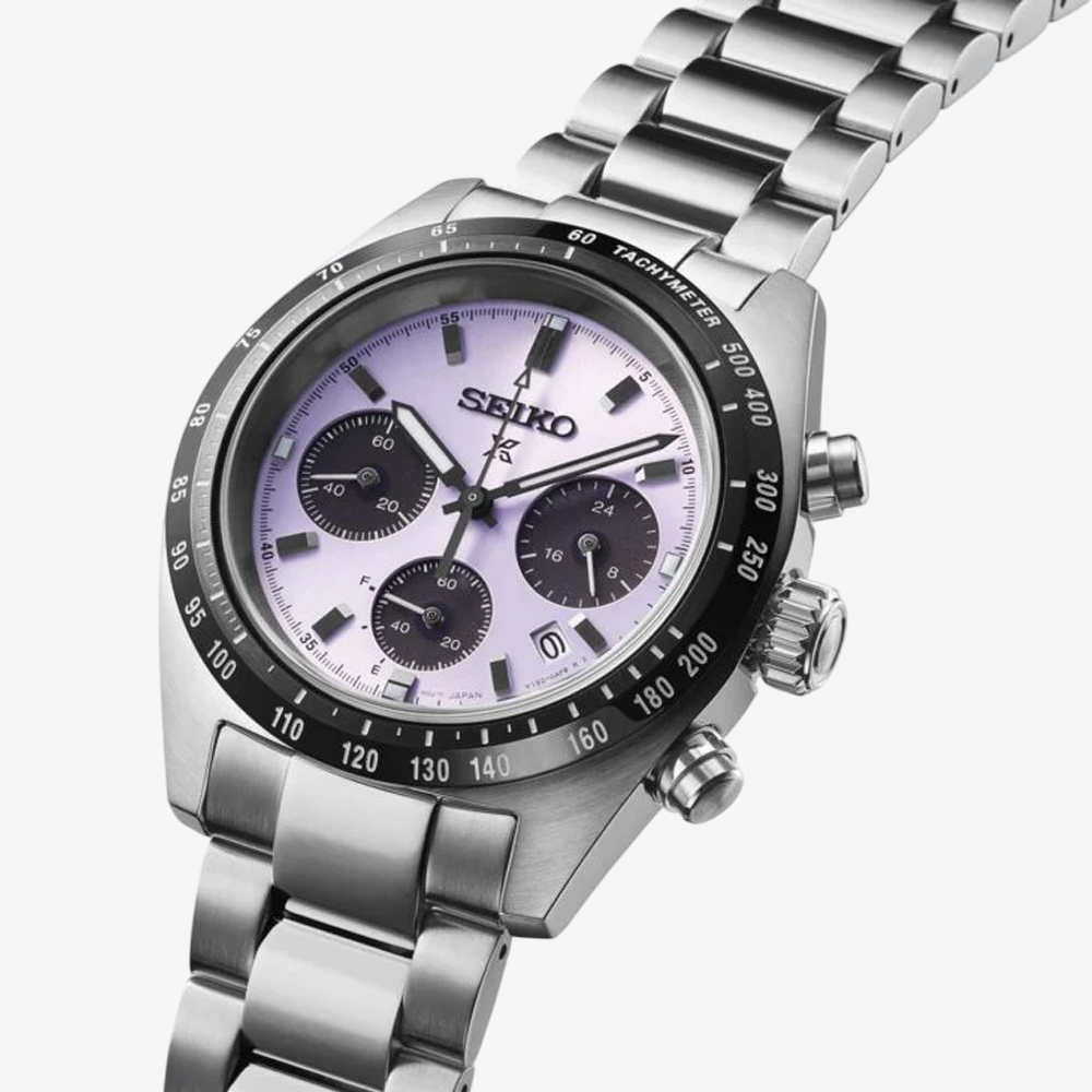 Seiko Unisex Prospex Speedtimer 2025 Tokyo World Athletics Championships Limited Edition Purple Dial Watch SSC955P1