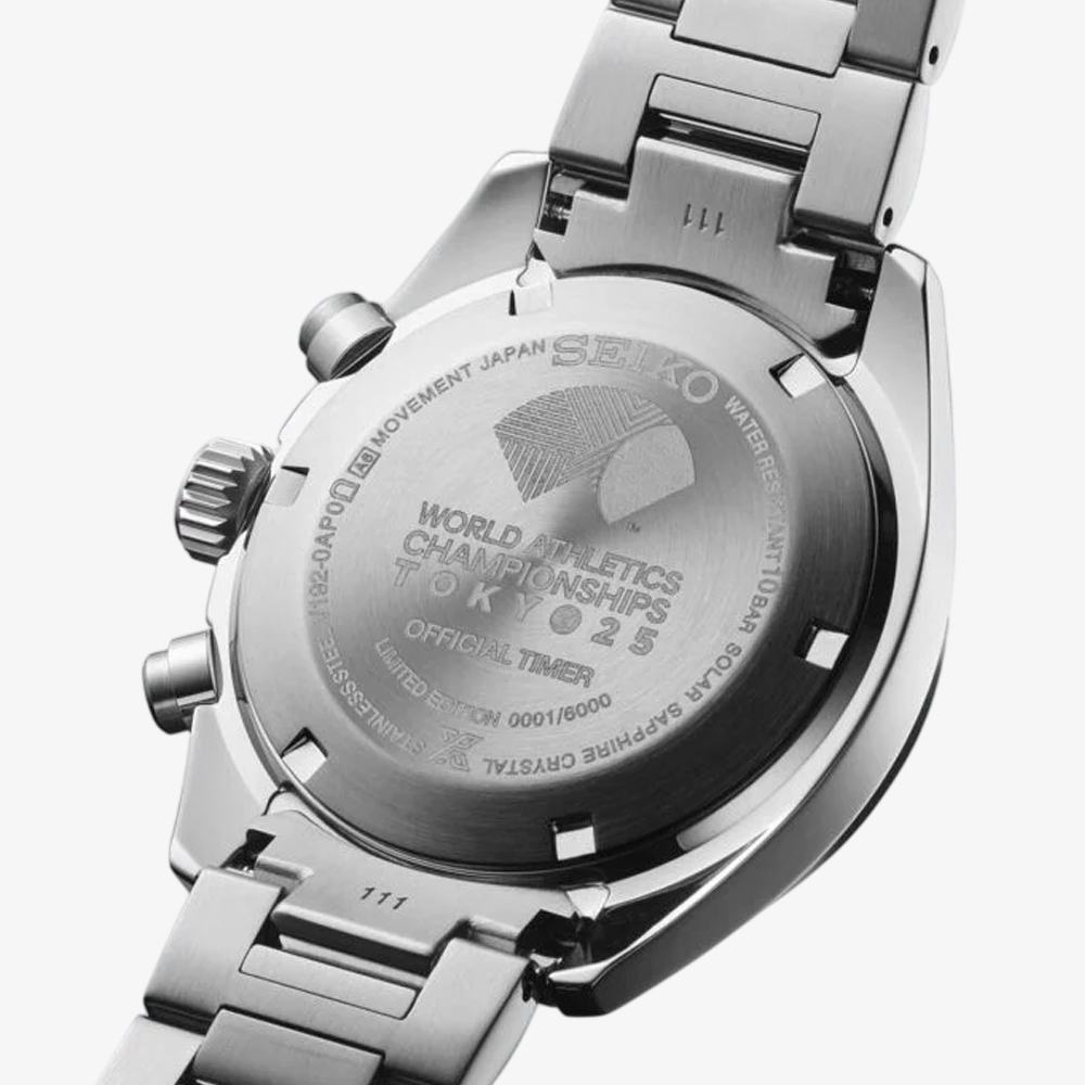 Seiko Unisex Prospex Speedtimer 2025 Tokyo World Athletics Championships Limited Edition Purple Dial Watch SSC955P1