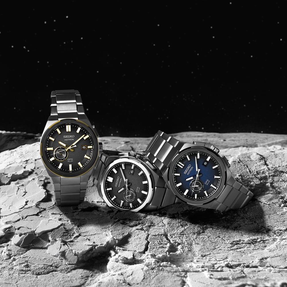Seiko Mens Astron 3X Earth Aluminium Watch SSJ023J1