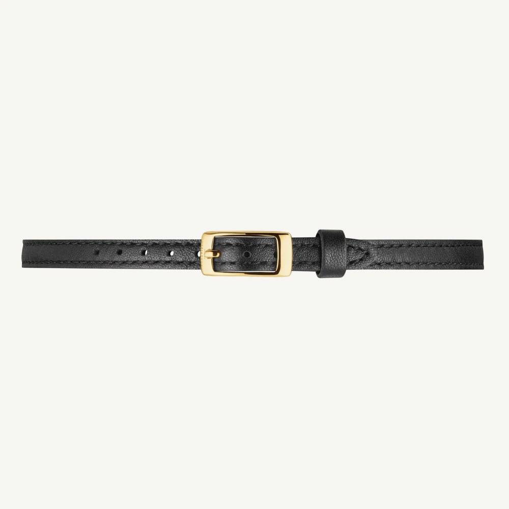 ROSEFIELD Ladies Studio White Dial Golden Leather Choker Necklace Watch STWBLG-ST03