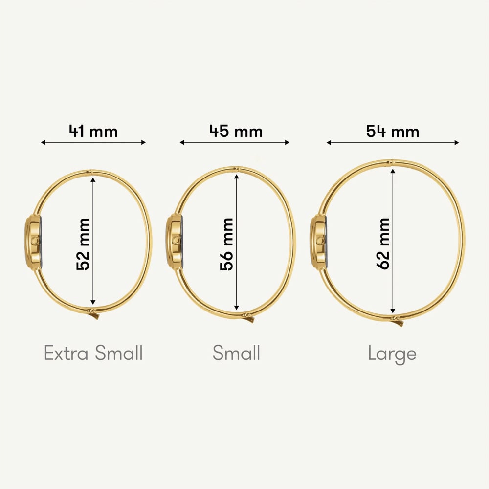 ROSEFIELD Ladies Studio Bangle S White Mother of Pearl Dial Golden Bangle Bracelet Watch STWGSG-ST04