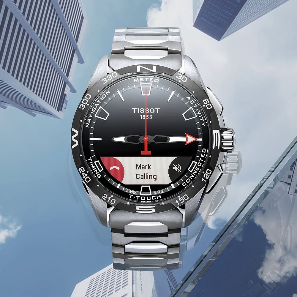 Tissot Mens T-Touch Connect Solar Black Bracelet Smart Watch T121.420.44.051.00