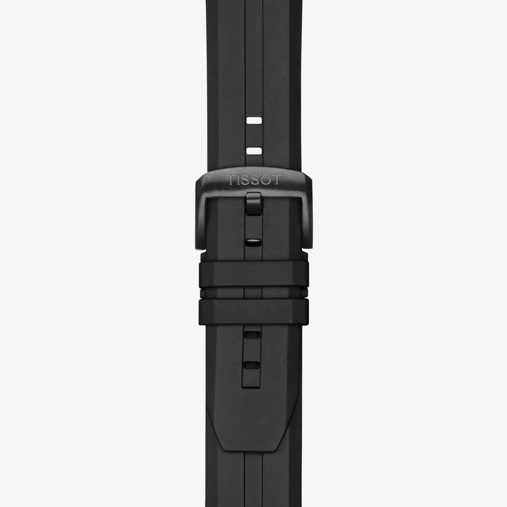Tissot Mens T-Touch Connect Solar Rose Gold Plated Rubber Strap Smart Watch T121.420.47.051.02