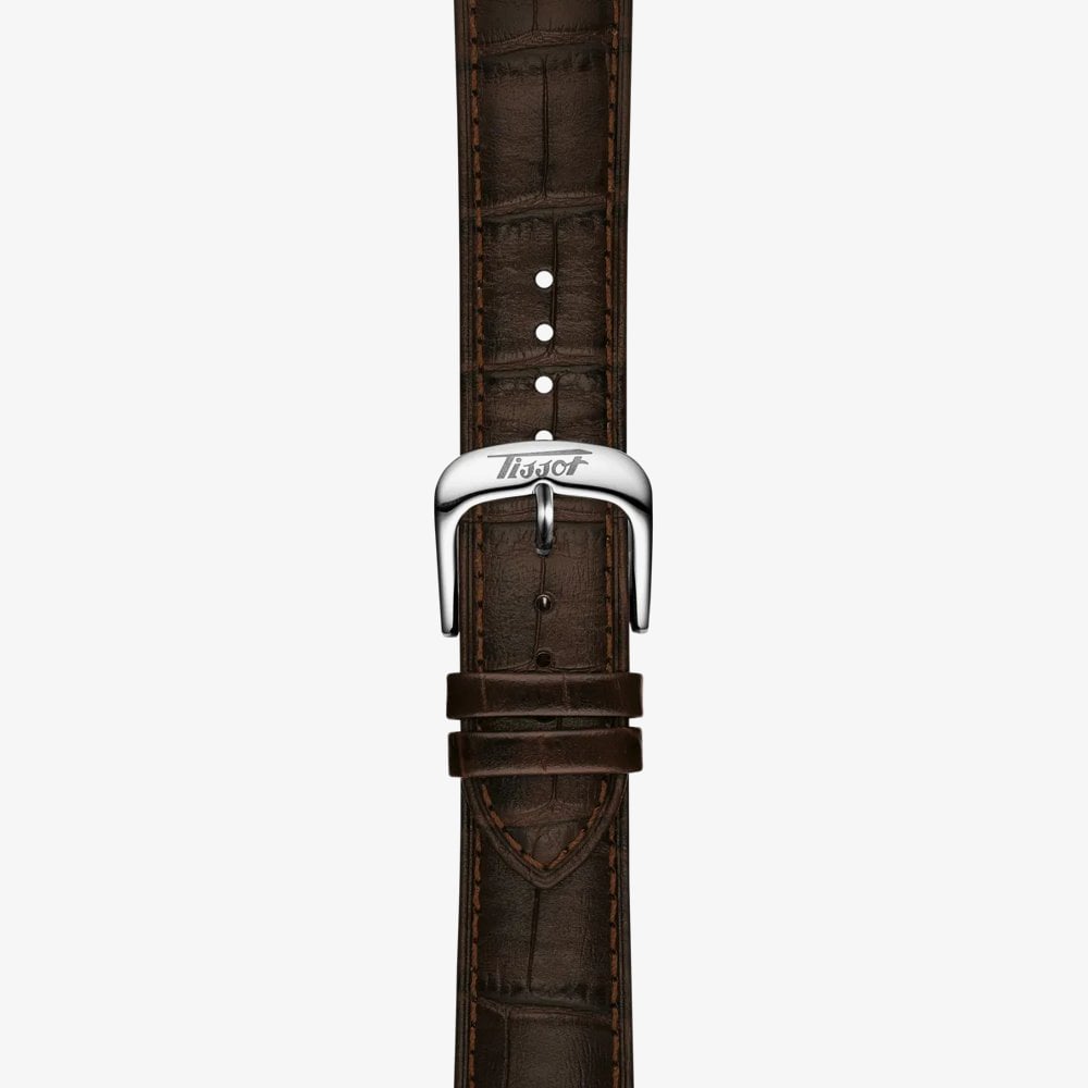 Tissot Mens Visodate Brown Leather Strap Watch T157.407.16.031.00