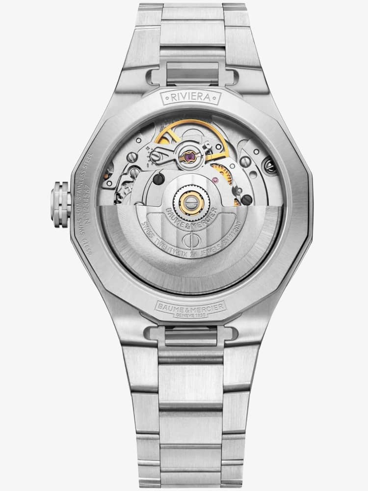 Ex-Display Baume & Mercier Ladies Riviera Mother-Of-Pearl Diamond-Set Automatic Watch 10676