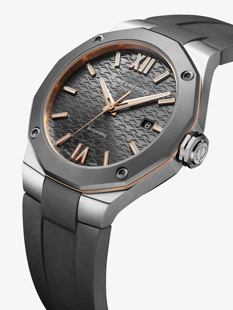 Baume & Mercier Mens Riviera Grey Automatic Watch 10660