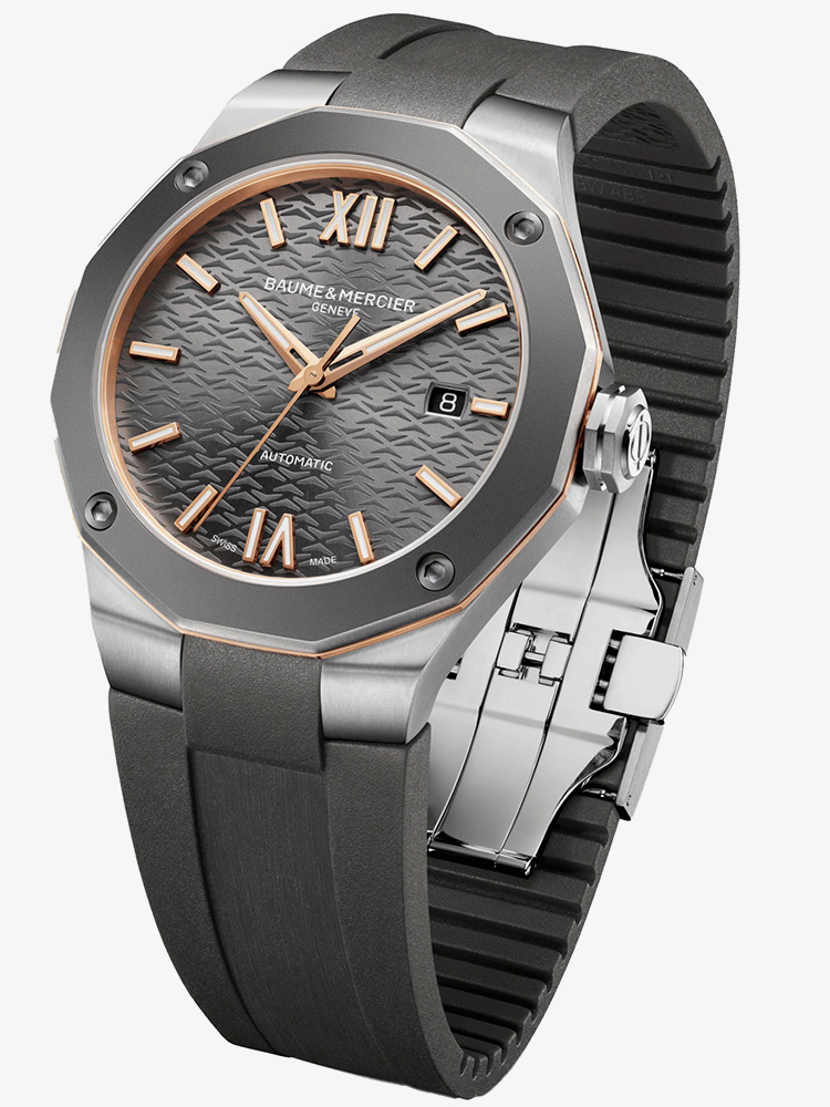 Baume & Mercier Mens Riviera Grey Automatic Watch 10660