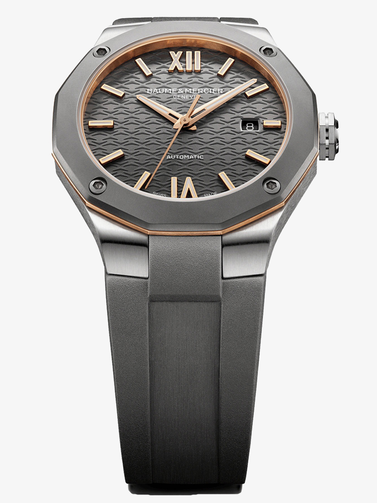 Baume & Mercier Mens Riviera Grey Automatic Watch 10660