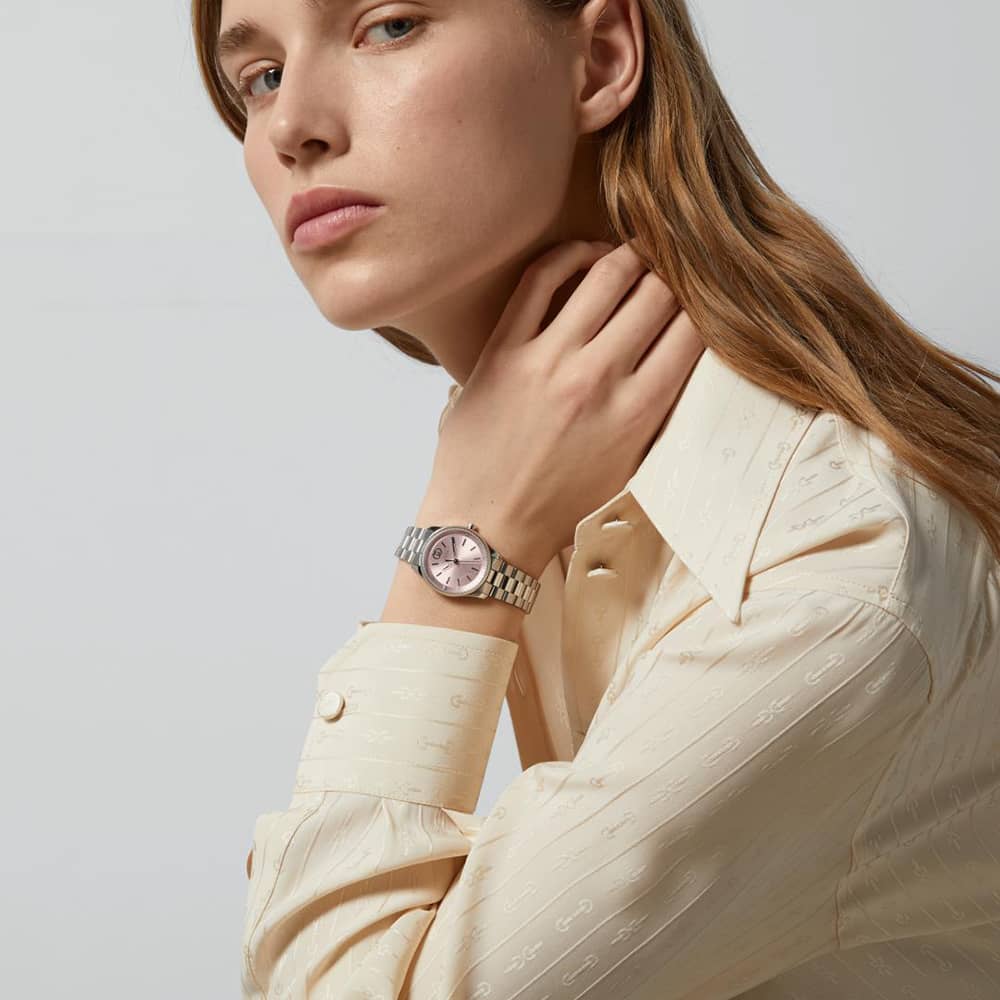 Gucci G-Timeless Pink Dial Watch YA1265061