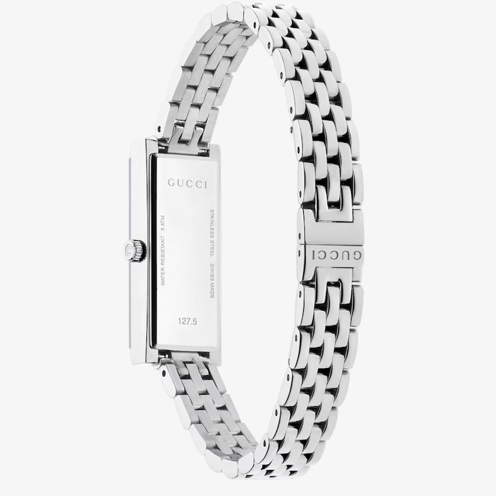 Gucci Ladies G-Frame Blue Rectangular Dial Watch YA127517