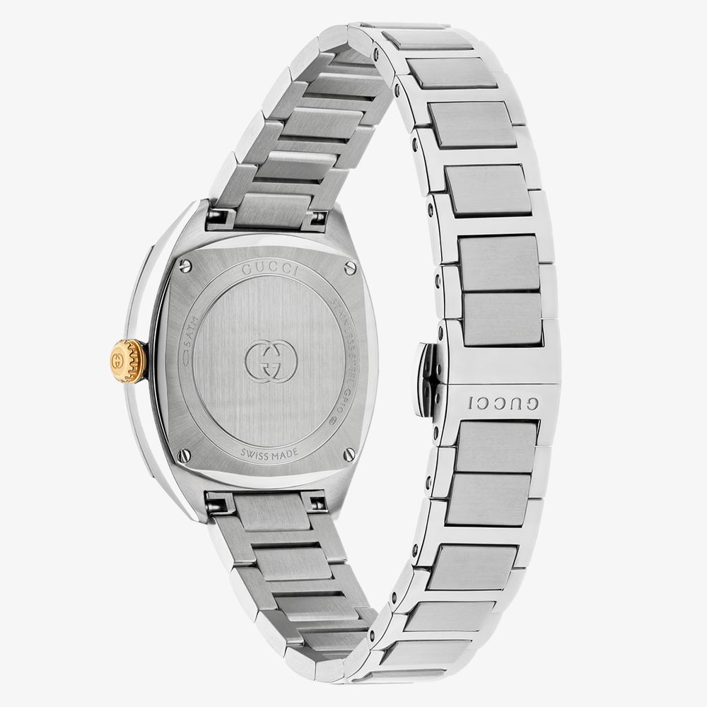 Gucci Ladies Interlocking Two Colour Bracelet Watch YA142514