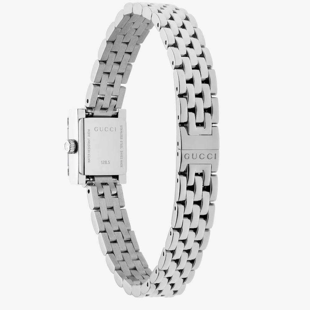 Gucci Ladies G-Frame Blue Square Dial Watch YA128540