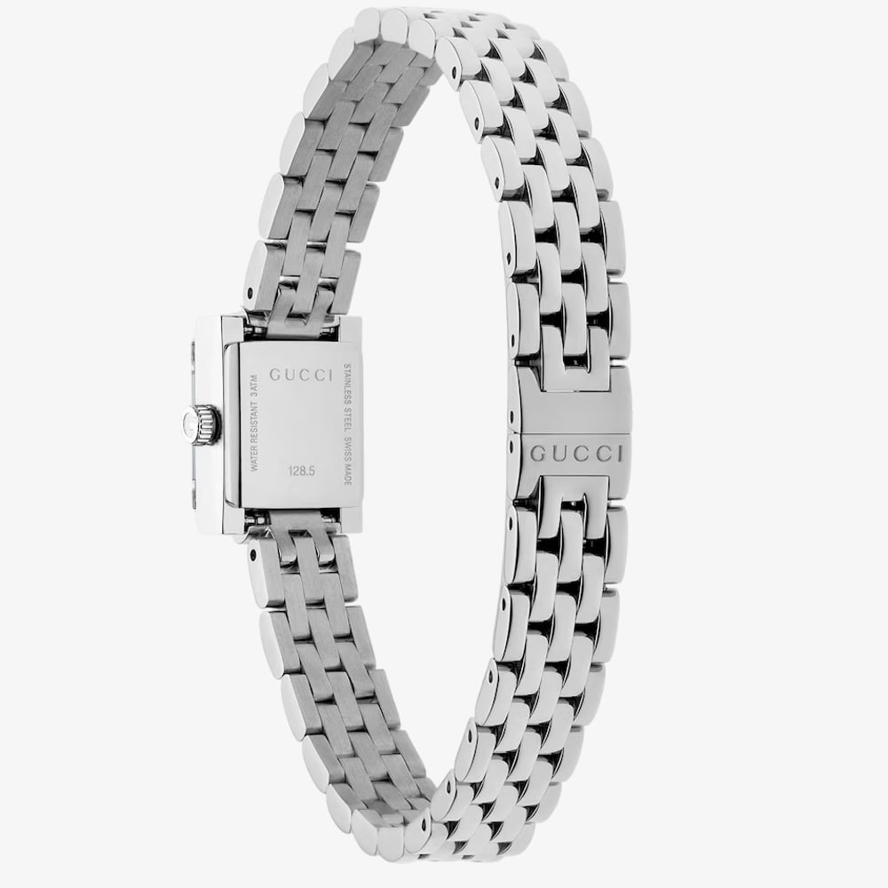 Gucci Ladies G-Frame Red Square Dial Watch YA128541