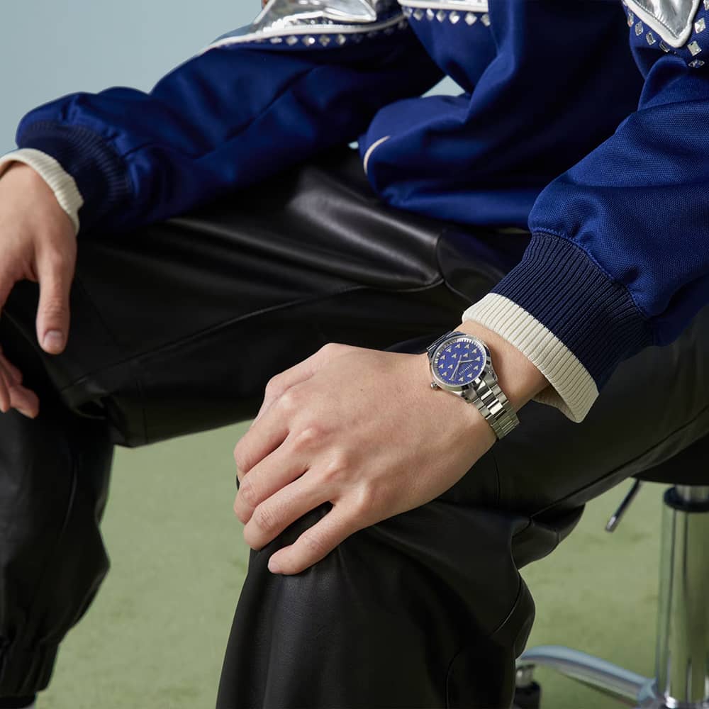 Gucci G-Timeless Blue Bees Watch YA1265043