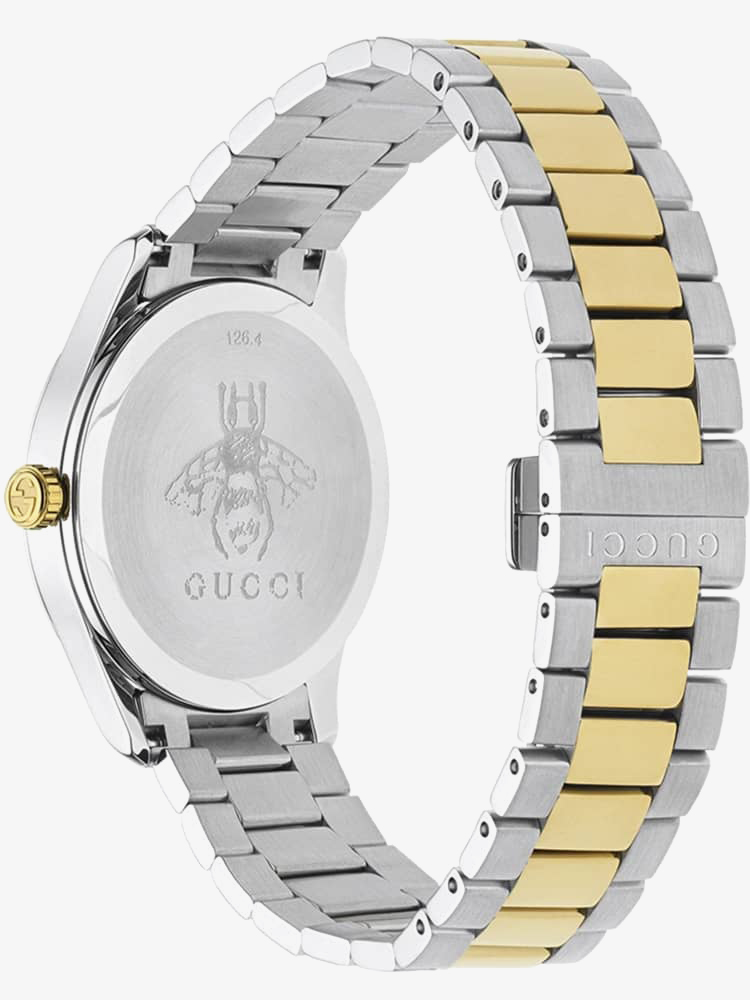 Gucci Unisex G-Timeless Two Colour Mystic Cat Motif Bracelet Watch YA1264074