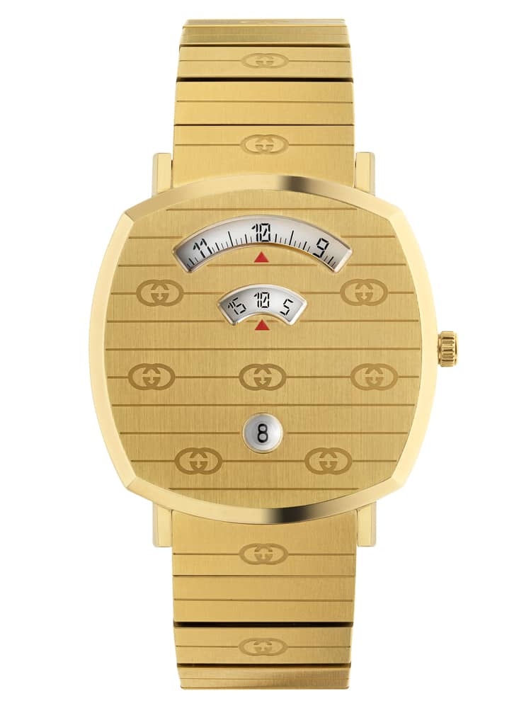Gucci Mens Grip Gold Plated Covered 
