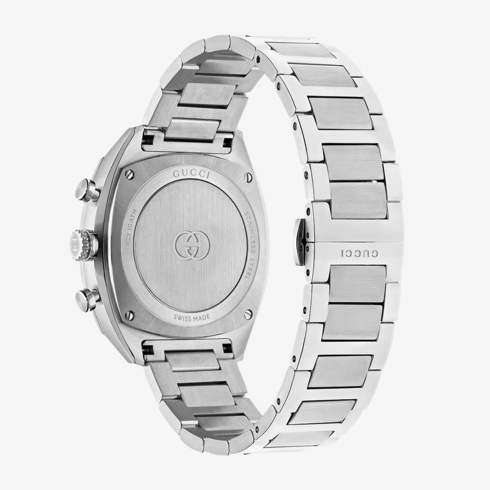 Gucci Interlocking Black Chronograph Watch YA142316