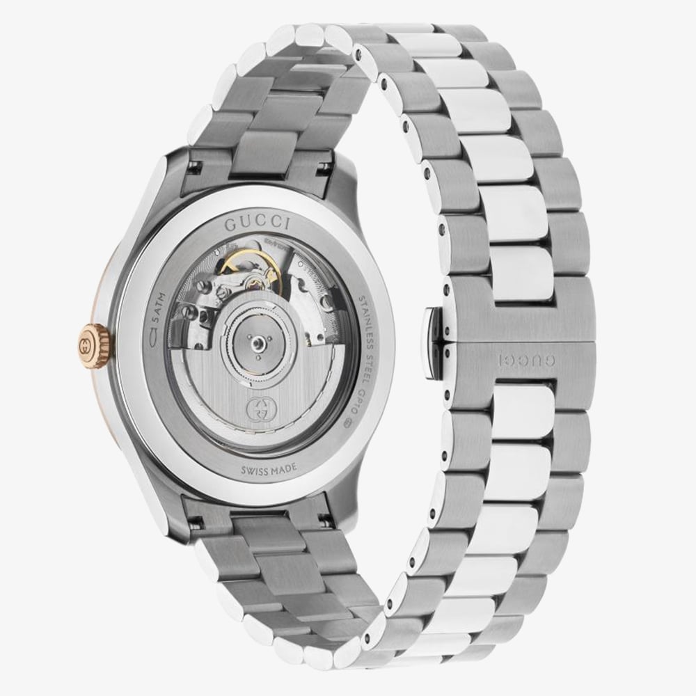 Gucci Mens G-Timeless Black Dial Bracelet Watch YA1263003