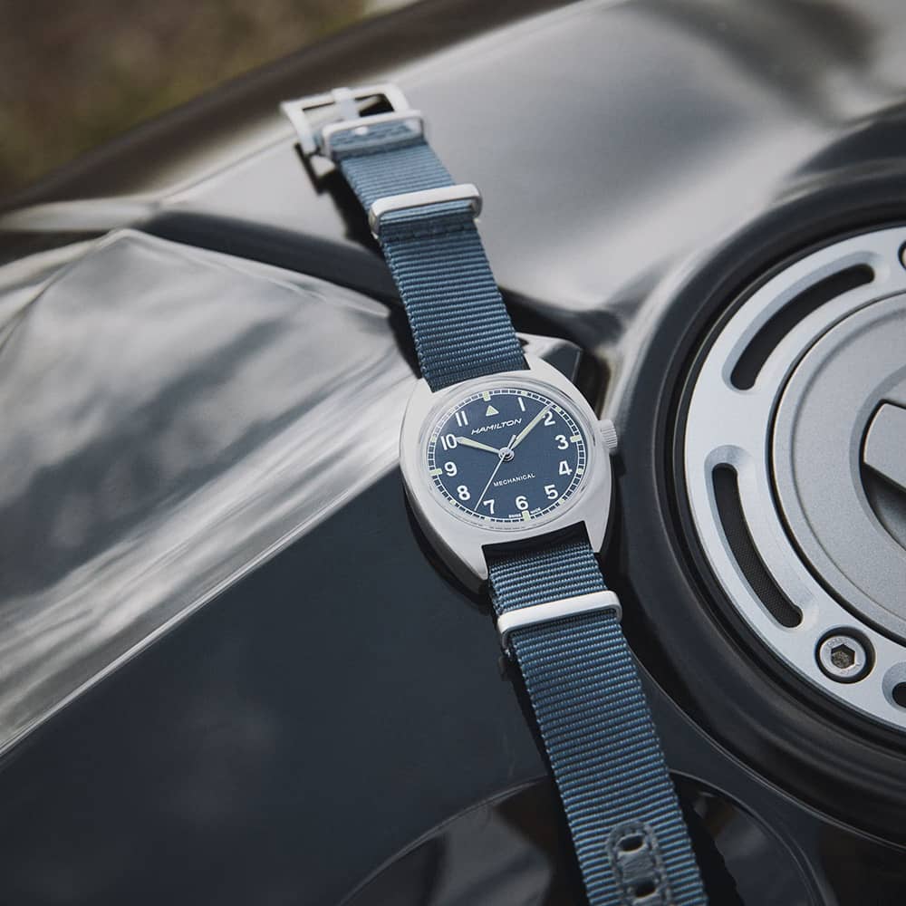 Hamilton Khaki Aviation Pilot Pioneer Blue Watch H76419941