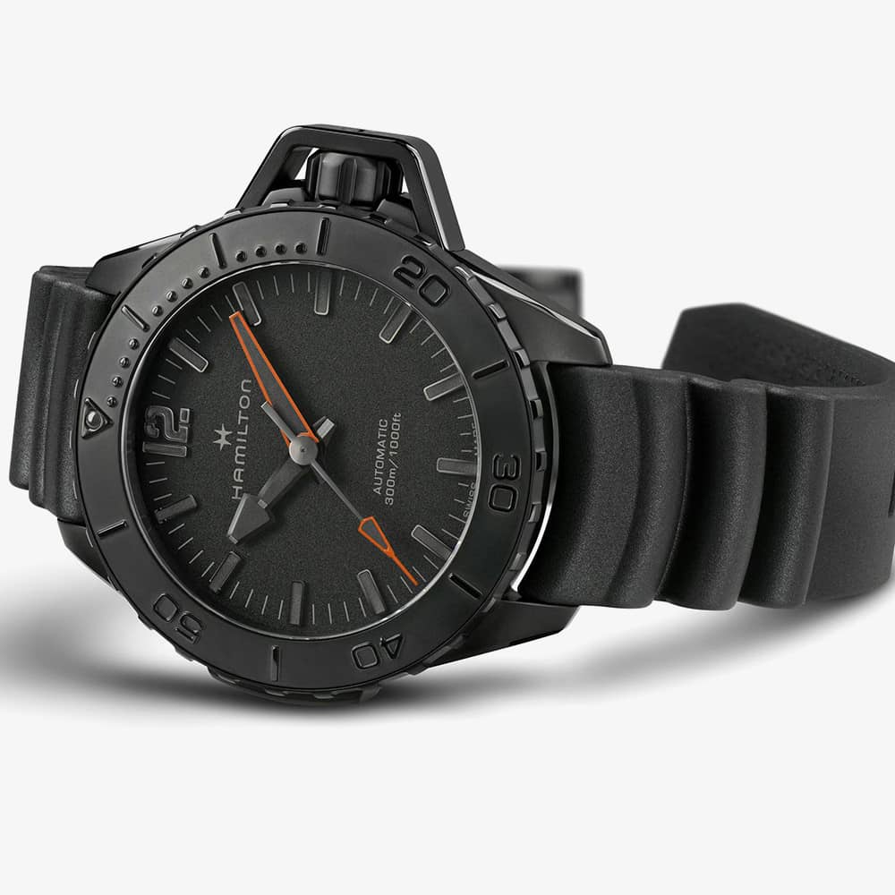 Hamilton Khaki Navy Frogman Black Automatic Watch H77845330