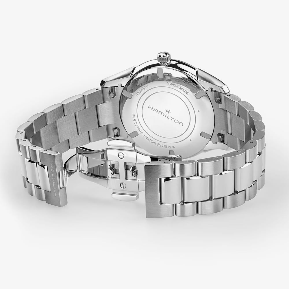 Hamilton Mens Jazzmaster Quartz 40mm Beige Bracelet Watch H32461121